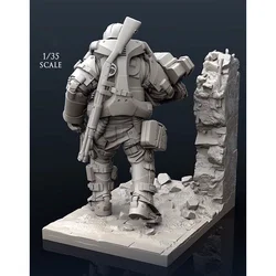 1/35 Resin Model Figure Soldier GK Biochemical Special, Colorless and Self -Assembled