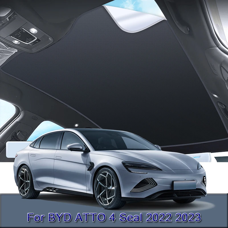 

For BYD ATTO 4 Seal 2022 2023 2024 Car Electrostatic Adsorption Sunroof Sunshade Heat Insulation Skylight Sticker Accessories