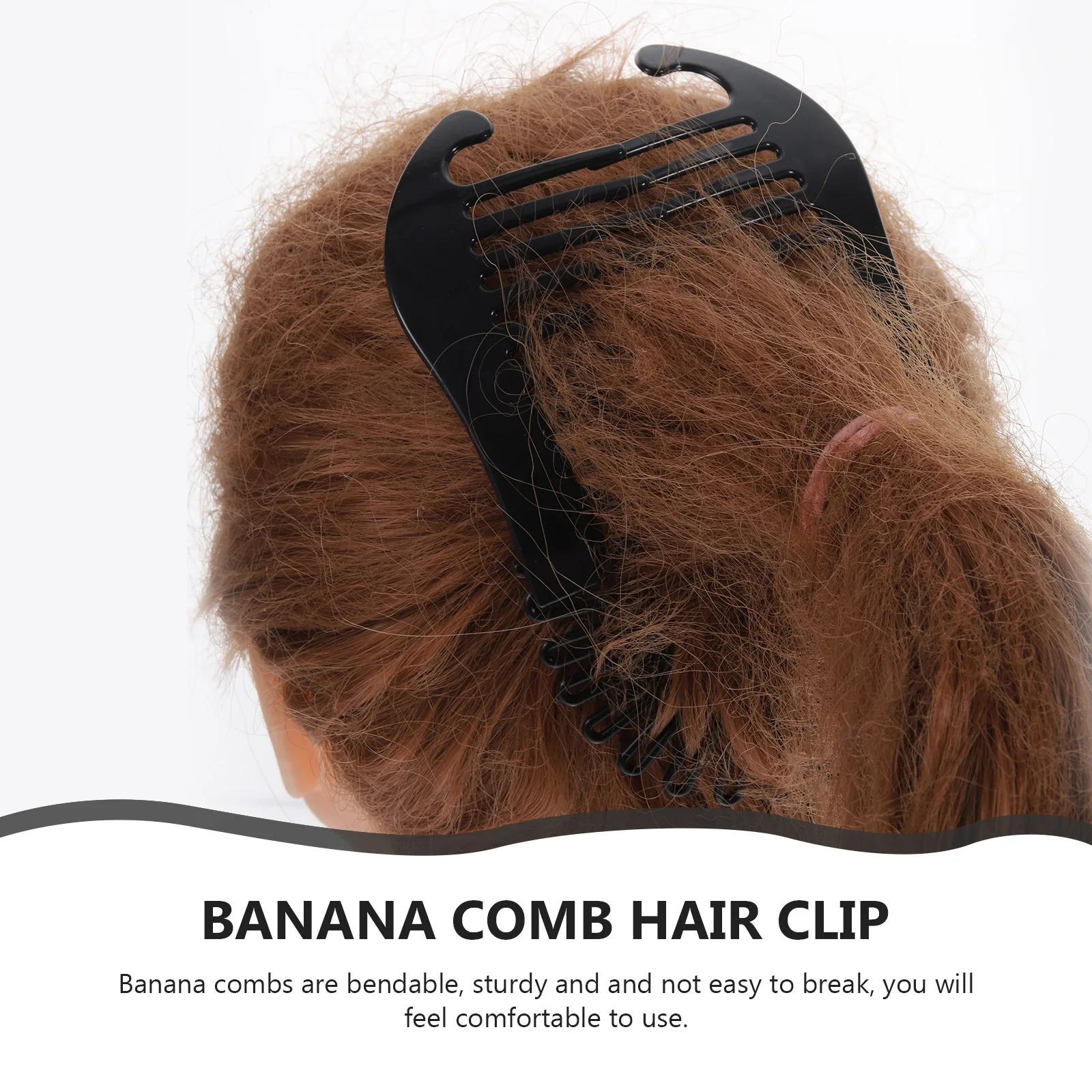 

4pcs Banana Combs Hair Braiding Tools Plastic Interlocking Clips for Women Styling Sectioning Volume Ponytail Holder Gifts