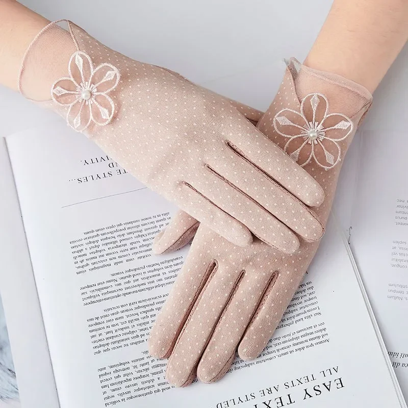 Guanti per protezione solare da donna Guanti per protezione solare estivi e primaverili da donna Guanti da ciclismo da esterno elastici sottili da ciclismo e da corsa