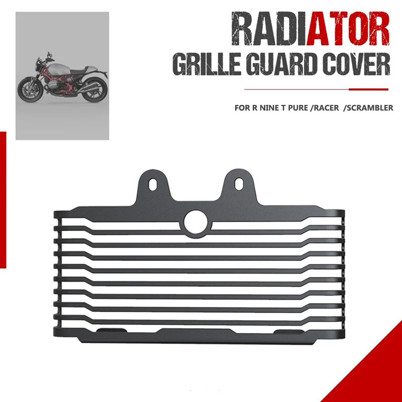 For BMW R NINE T PURE /RACER 2017-2019 Aluminium Radiator Guard Grill Engine Skid Plate Cooler Cover Motorcycle Accessories 