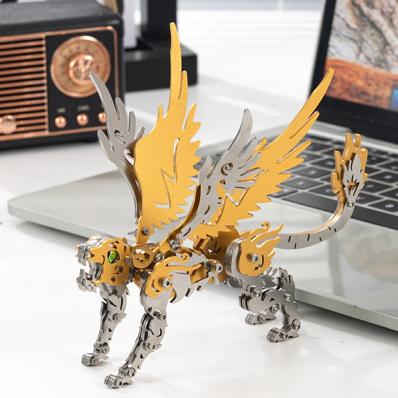 

MOKR Белый Тигр 3D Металлический Пазл Детские Игрушки DIY Сборка Модель Образование и Обучение Рождественские и Новогодние Подарки