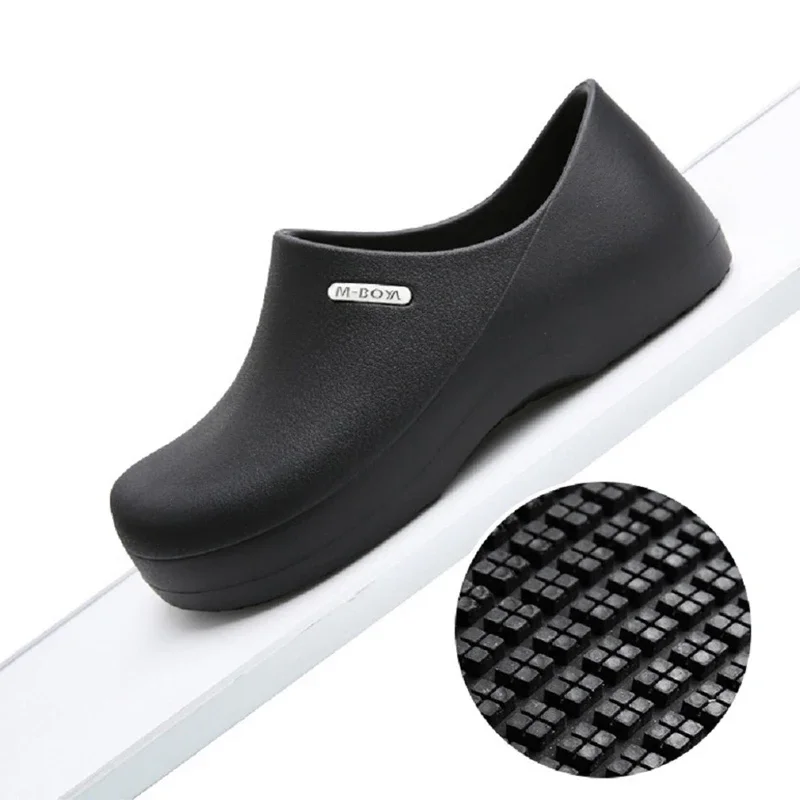 Chaussures de Chef blanches de haute qualité pour hommes, chaussures de travail imperméables pour cuisine d'hôtel, Restaurant, restauration, antidérapantes, chaussures de serveur de cuisinier EVA