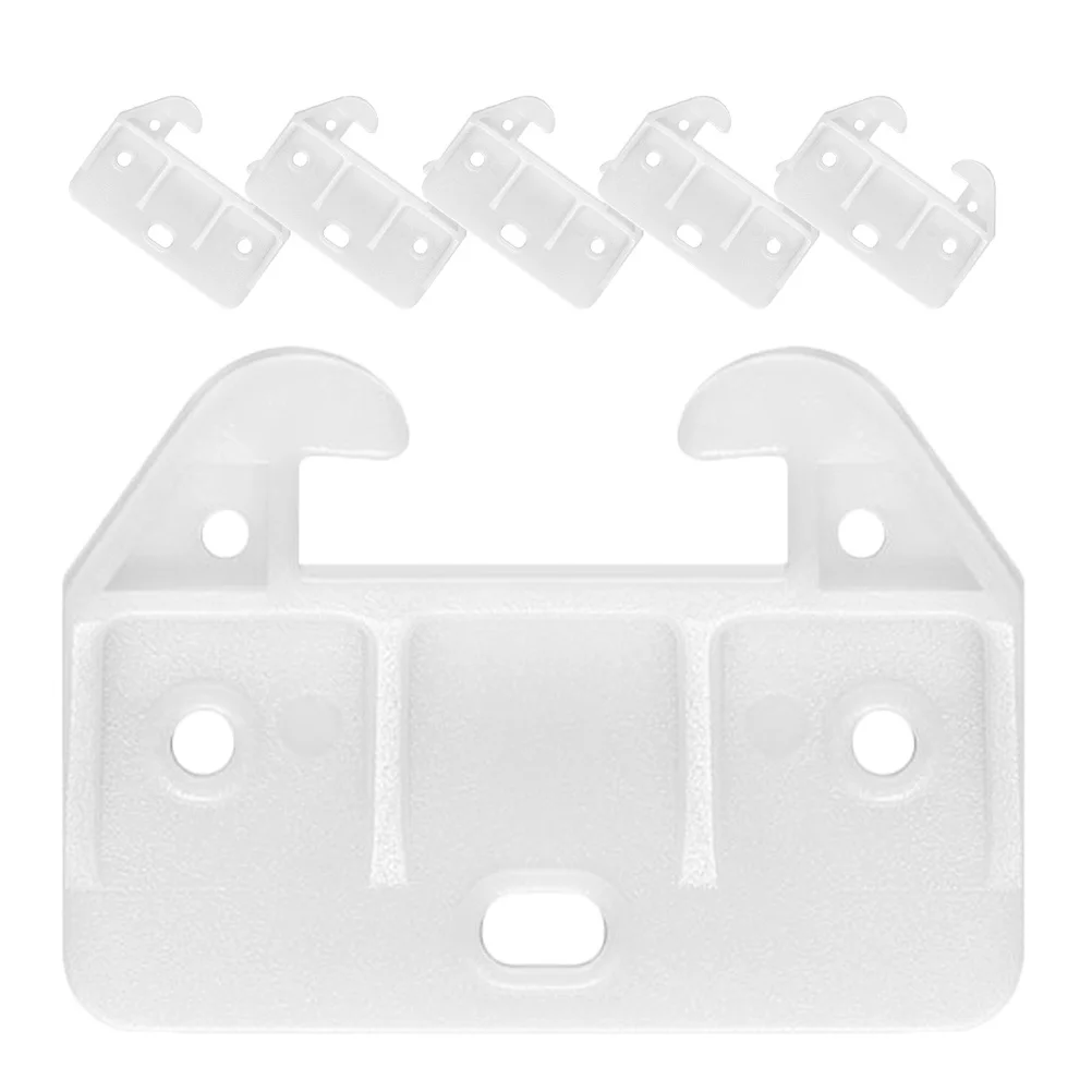 

6Pcs Crab Shaped Hooks Drawer Guide Rails Strong Plastic Material for Wardrobe Cabinet Drawer Replacement Glides System