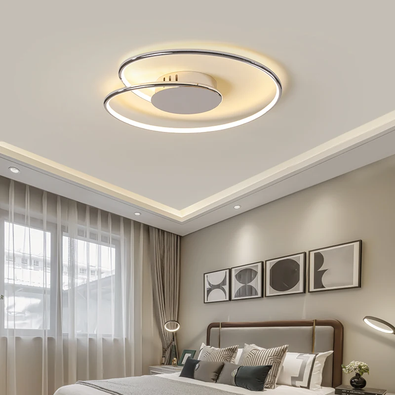 

Chrome-plated/gold-plated Modern LED Chandelier Living Room Bedroom Study Home Decoration 90-260v Dining Room Chandelier