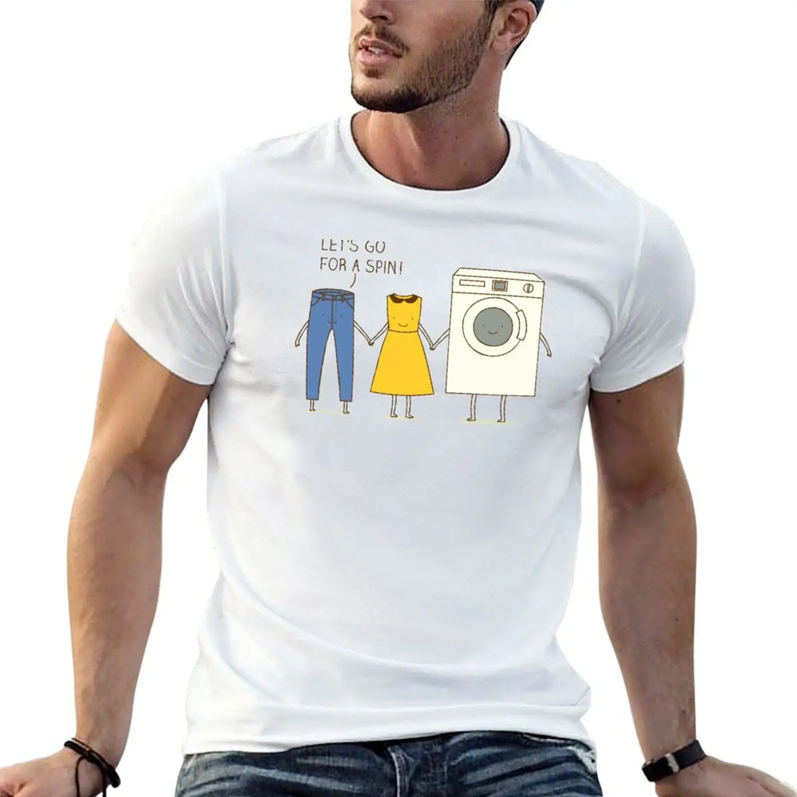 Let's go for a spin! T-Shirt Athletic Fit Sports Short Sleeve Top