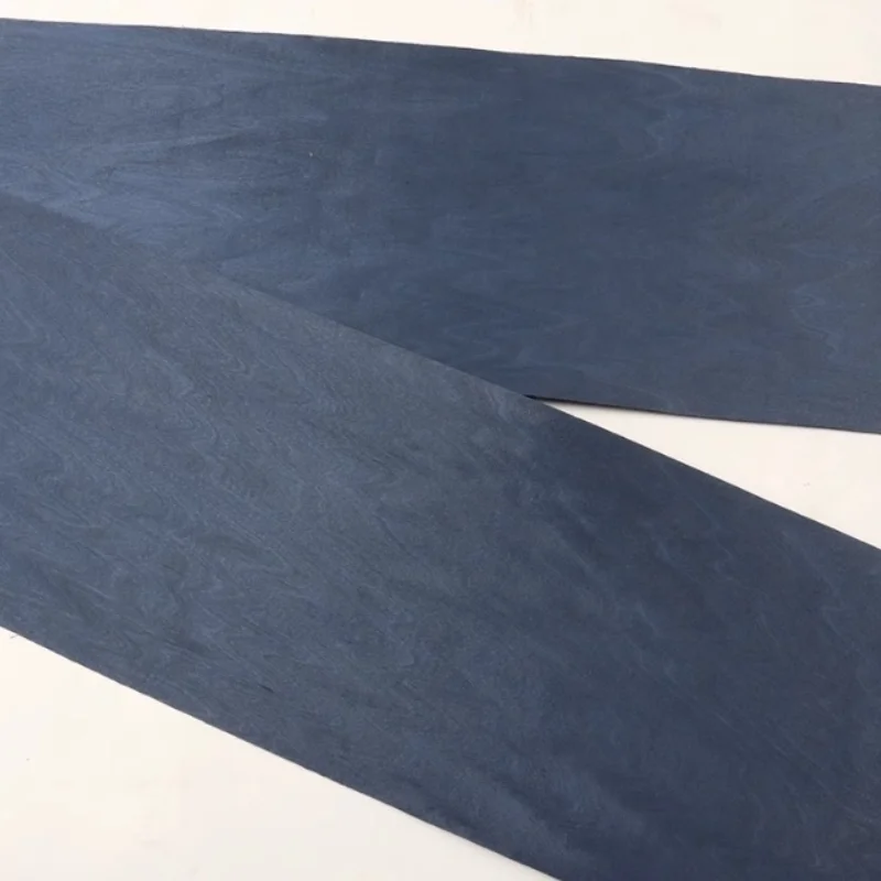 250*18 سنتيمتر مصبوغ الأزرق الداكن خشب القيقب القشرة للمشهد الأثاث خزائن الديكور الداخلي الباب لوحة الحائط القشرة 0.5 مللي متر