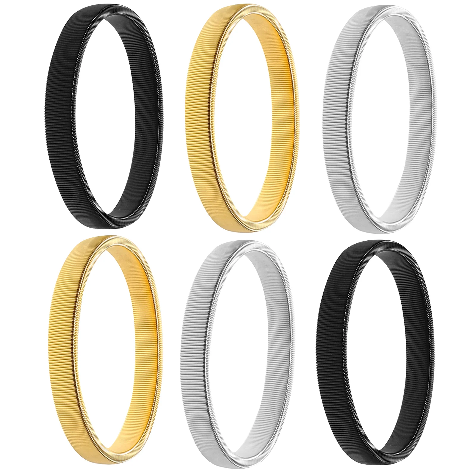 

6 pcs Elastic Shirt Sleeve Holders Garters Anti slip Arm Cuffs Armb s Breathable Fabric Stylish Design Long term Wear