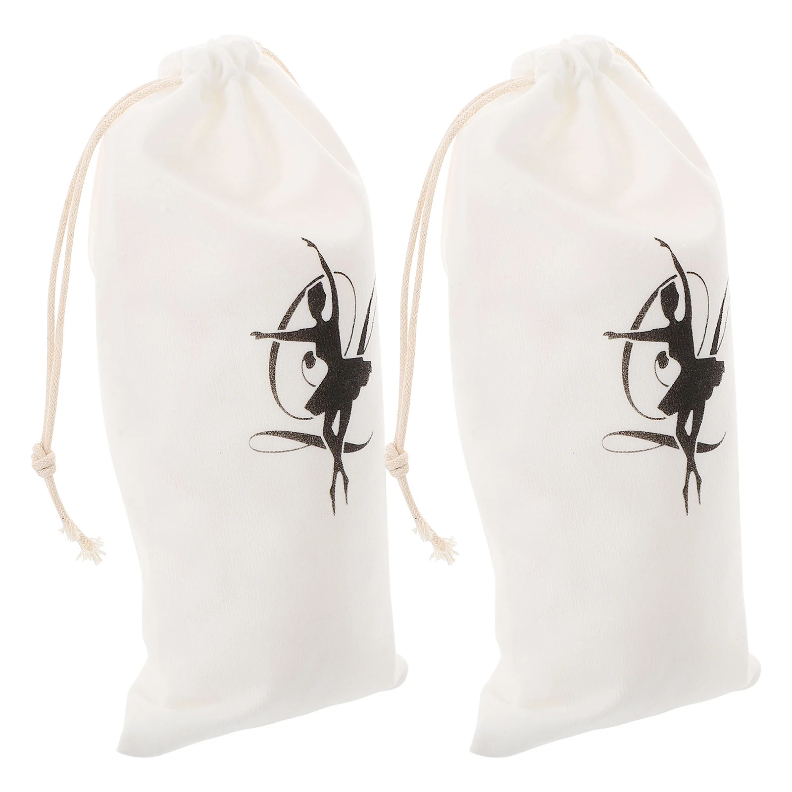 

2 Pcs Dance Shoe Storage Bag Ballet Shoes for Women Pouches Dancing Bags Women's