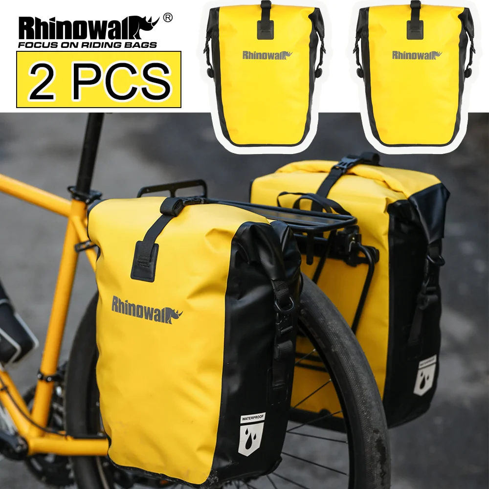 

Rhinowalk 2 Unit Bike Double Side Pannier Bag 25L Waterproof Quick Release Dry Rack Bag For MTB Road Trunk Bag Pack Luggage