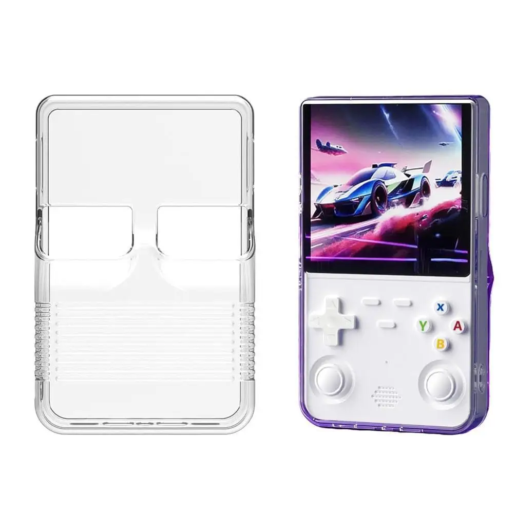 

Защитный чехол для портативной игровой консоли R36S Ultra, прозрачный мягкий чехол, противоударный защитный корпус, аксессуар для игр