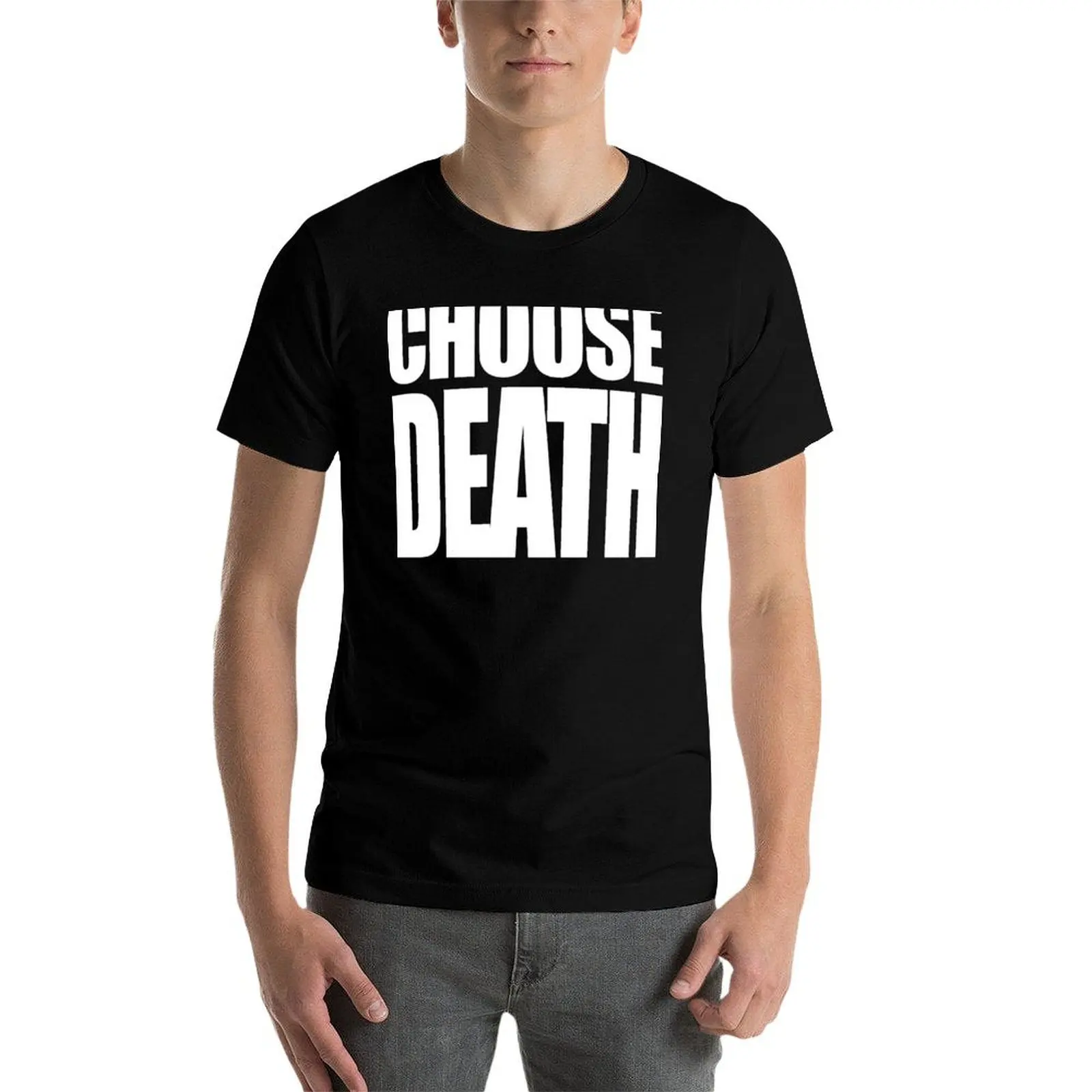تي تي شيرت كبير الحجم اختر الموت Necro - قمصان قمصان تي شيرت 100% قميص قطن تي شيرت مصمم جزار رجل رجل #4