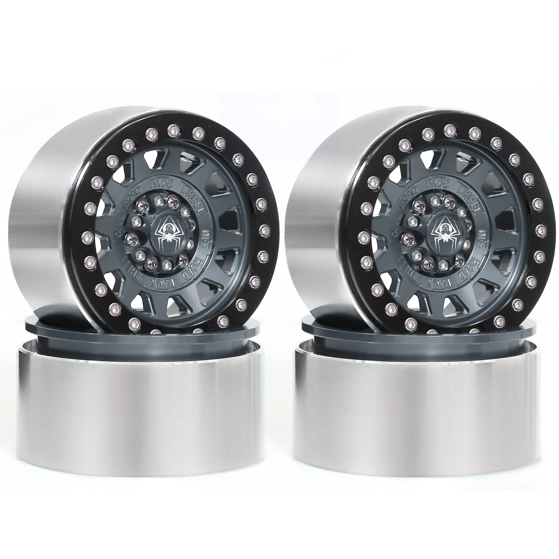 

﻿ Metal 2.2" Beadlock Wheel for 1/10 RC Crawler Car Axial SCX10 Wraith RR10 RBX10 Traxxas TRX4 D90