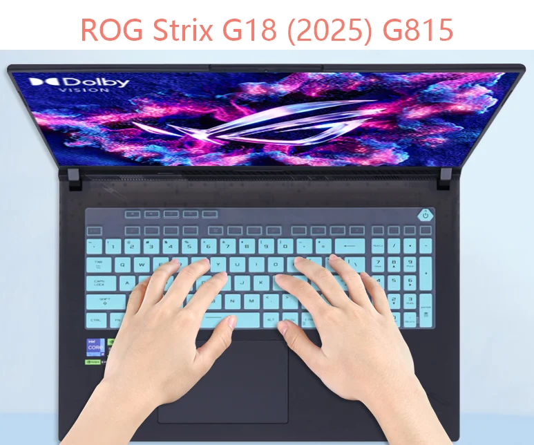 Silicone Laptop Keyboard Cover Skin For Asus ROG Strix G18 2025 G815 G815JI G815JV 18'' Strix SCAR 18 2025 G835 G835LX G835LW