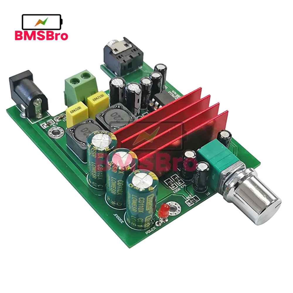 Placa amplificadora de potencia Digital TPA3116D2 para subwoofer, amplificadores TPA3116, módulo de Audio de 100W, tamaño de la placa amplificadora NE5532: 75X60MM