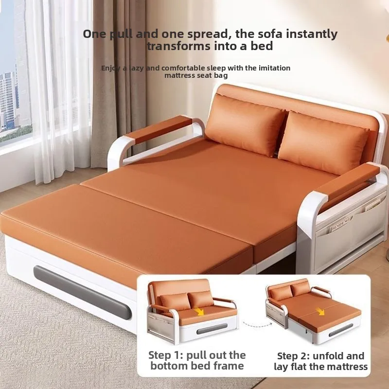 Sofa Sofa Bed Compact Extendable Multifunctional Foldable Small Apartment Living Room Telescopic Pull-out Sofa Bed Folding Bed - Aliexpress Deal