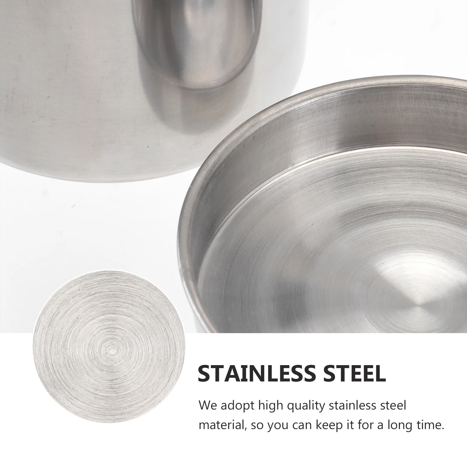 

4Pcs Stainless Steel Jars Reliable Sealing for Medical Salon Use Cotton Ball Dressing Storage Boxes