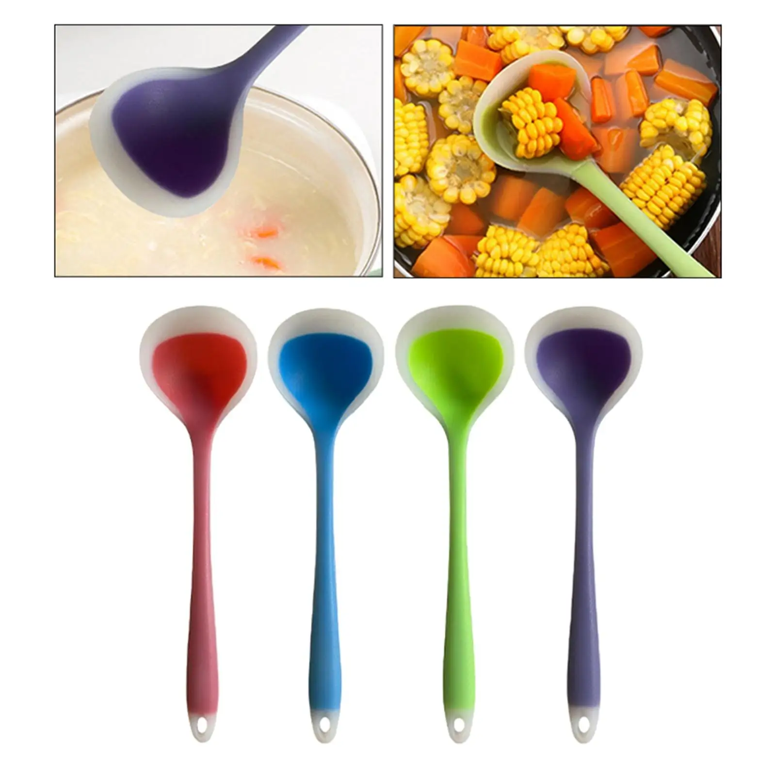 Flexible Nonstick Kitchen Spoon Utensil Spoon Non Stick Serving Spoon for Baking
