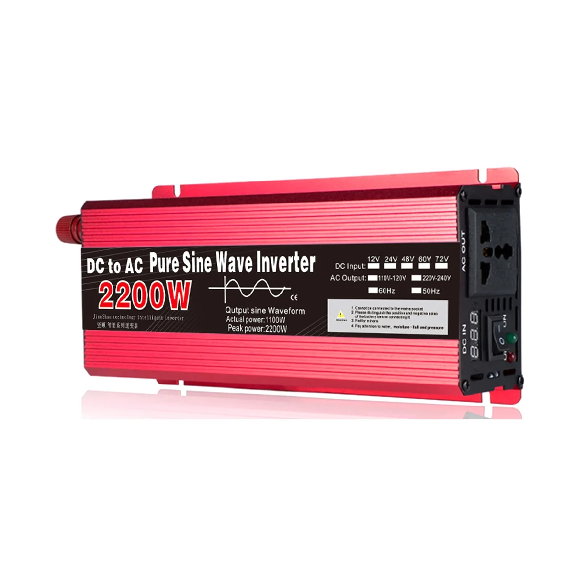 

Pure Sine Wave Inverter Photovoltaic 24V to AC 220V 2200W Transformer Power Converter Solar Inverter