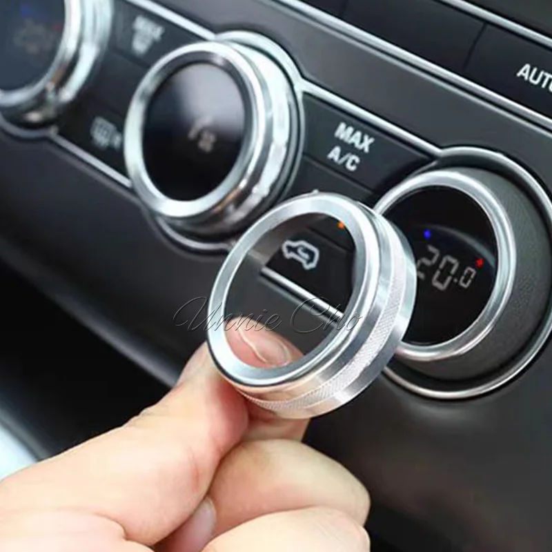 Alloy Air Conditioning Knob Ring for Range Rover Sport L494 2014-2017 For Range Rover Vogue Volume Adjuster Cover Decoration