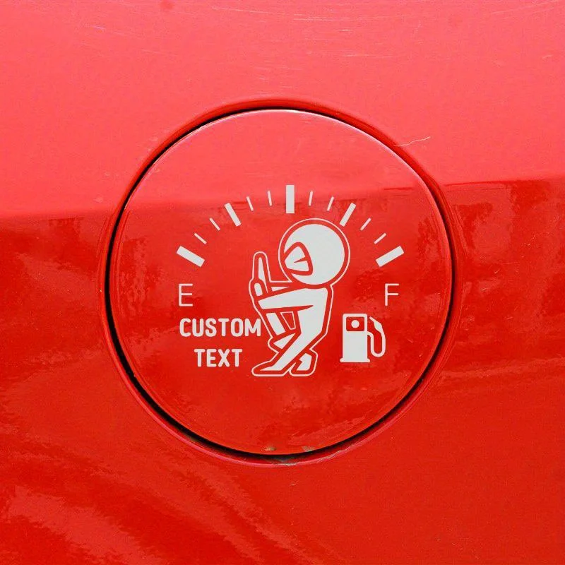 

Fun design | Durable New fuel tank cover sticker custom text decoration, suitable for indoor and outdoor car decoration