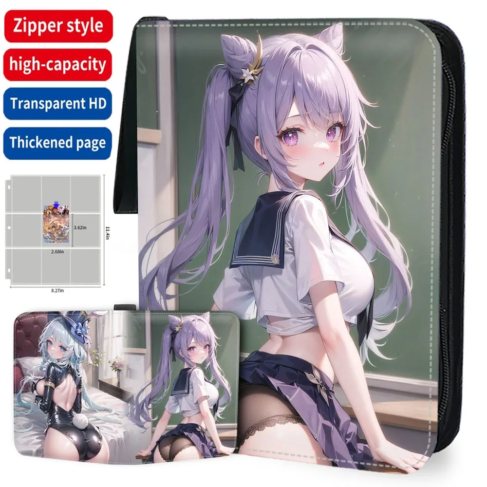 

Genshin Impact Card Binder Collection 400-900PCS Zipper Anime Game Playing Trading Cards Album Book Folder Birthday Gifts