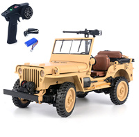 Toys HG 1/14 2.4GHZ Open-top Remote Control Military Car HG4 58 RC Off Road Vehicle 4WD Combat Model 2Speed Smoke Battery Radio