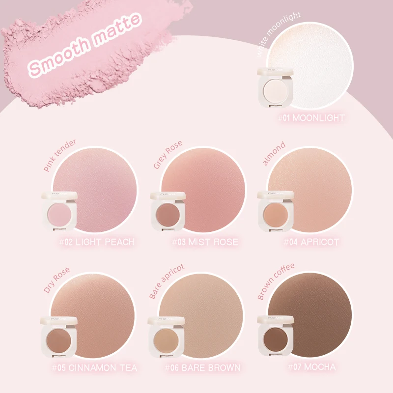 Diamond Silver Eyeshadow Lasting Waterproof Monochrome Shiny Eye Makeup Palette Shimmer Matte Grey Pink Brown Eye Shadow Cosmeti