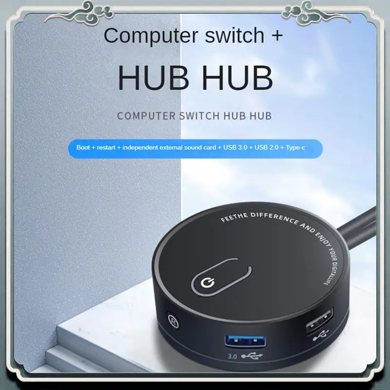 

Premium Computer Desktop Switch Internet Cafe Universal USB3.0 Home Desktop External Power Extension Button