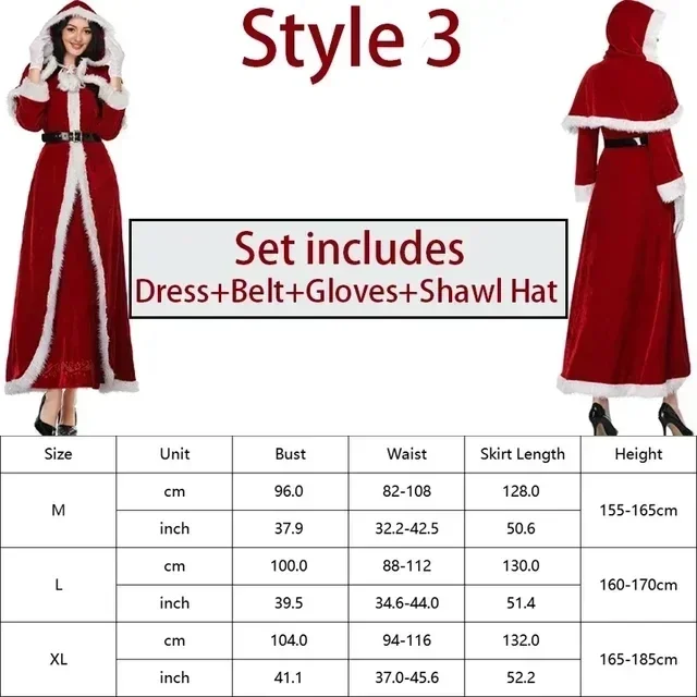Traje de Papai Noel para adultos e crianças, Xmas Party, Fato Cosplay, Homem, Crianças, Família