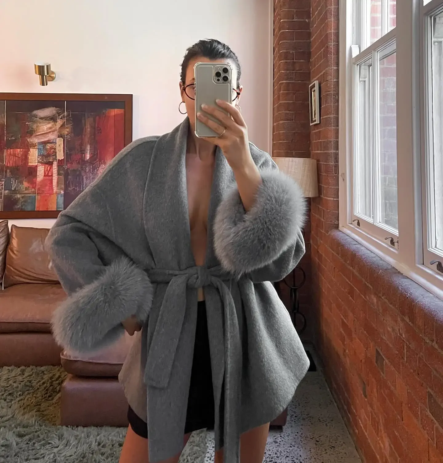 Cappotto di lana tinta unita con colletto a sciarpa casual Capispalla allentato con tasca monopetto casual alla moda 2025 Nuova giacca Highstreet