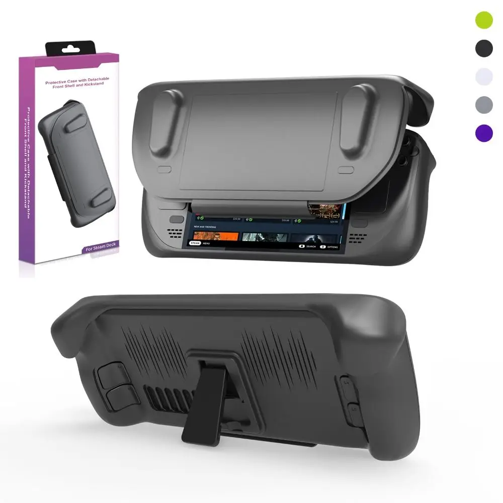 

Game Accessories Handheld Console Case Detachable with Kickstand Host Protective Cover Dustproof Shockproof for Steam Deck