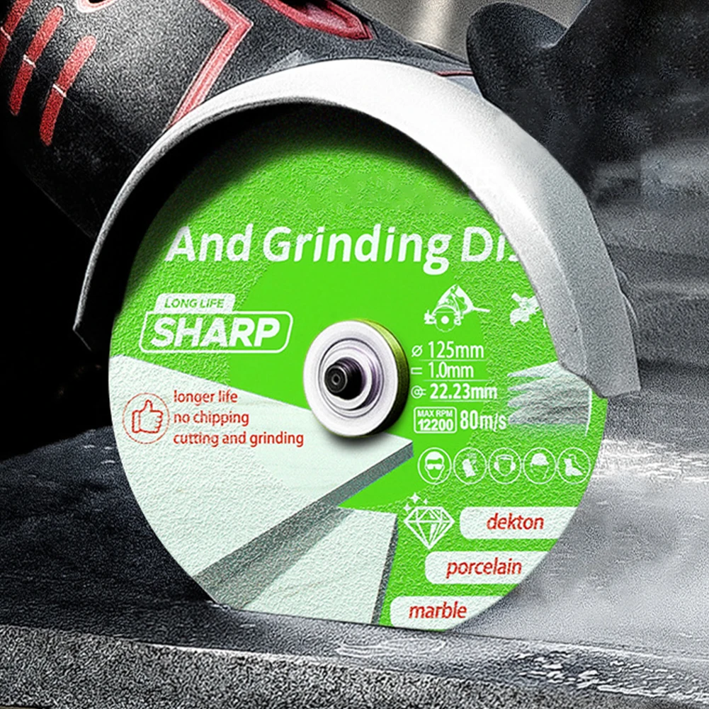 2PCS 다이아몬드 커팅 디스크 100/115/125mm 다기능 암석 슬래브 연마 디스크 휴대용 다이아몬드 연마 디스크 (도자기, 옥용)