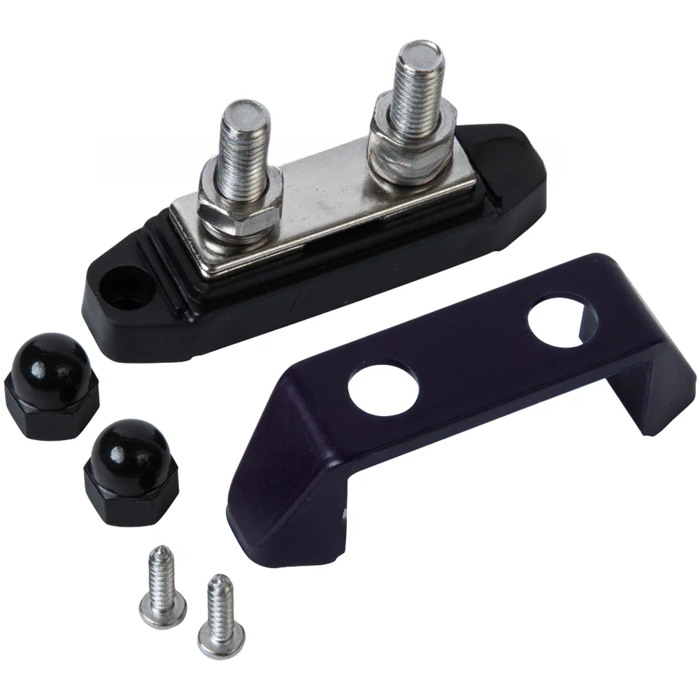 12V 24V 36V 48V Terminal Block with Cover for RV Vehicle Battery Wiring Dual Path Heavy Duty Environmental Fit