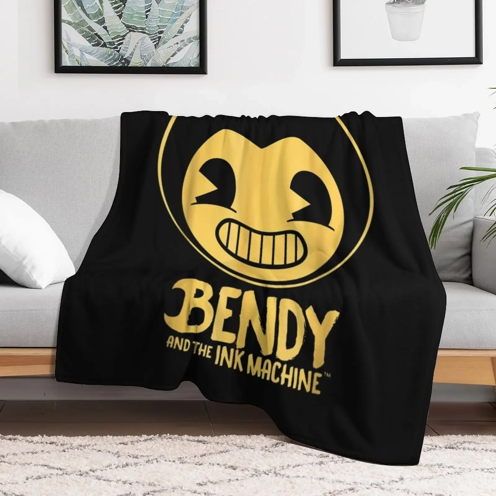 Bendy-Ink-Machine- T-Shirt Throw Blanket Moving for sofa Furry Soft Beds Blankets