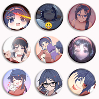 MiSide Crazy Mita Character Soft Button Pin Collectible Cartoon-Themed Brooch Charming Bag Accessories Gift for Fans Kids