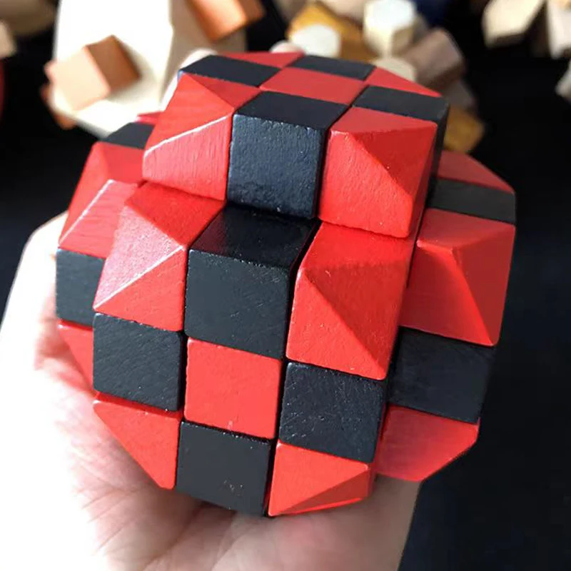 

Волшебный IQ Test DILei Lock Luban, деревянные головоломки для взрослых, детей, игрушки для интеллектуального развития, развивающие подарки