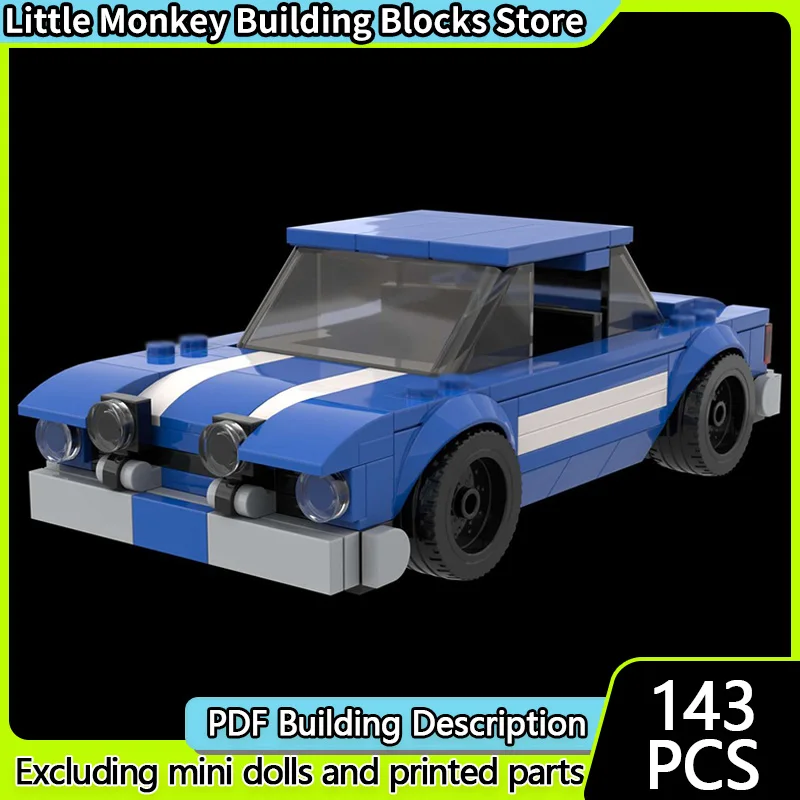 

City Car Model MOC Building Bricks Escort Small Family Sedan Modular Technology Children Holiday Gifts Assemble Toys Suit