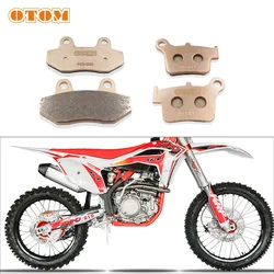 OTOM Brake Pad Copper Sintered Front F03 and Rear R03 Brake Shoe Disks For KAYO T4 T6 K6 GUIZUN MX6 KEWS K16 K18 X2 Motocross