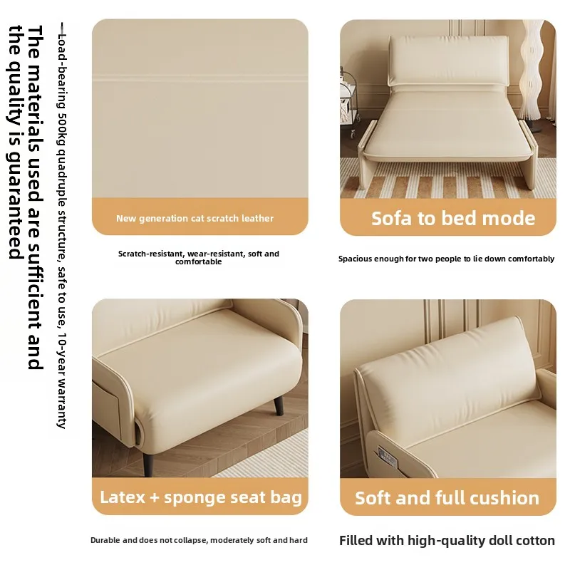 YFY sofa  folding dual-purpose multi-function bed living room small apartment single  princess balcony recliner