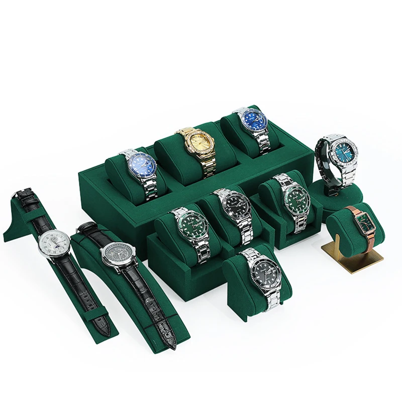 

High-end jewelry display stand, multiple watch display plate, ultra-fine wristwatch pillow bag display props