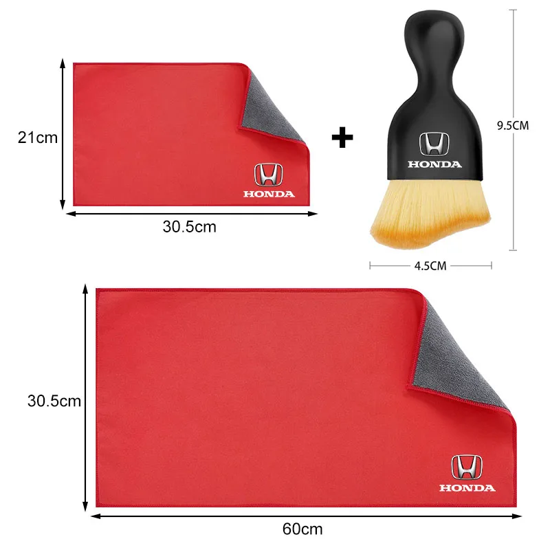 تنظيف السيارات الداخلي فرشاة ناعمة منشفة غسيل السيارات ستوكات تنظيف خرقة القماش لهوندا سيفي CRV أكورد Mugen Prelude صالح CRX