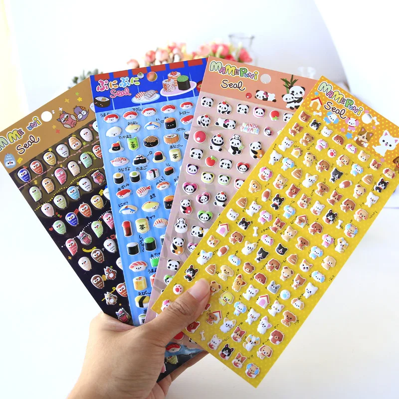 20 pcs/lot Cartoon Panda Dog Owl Animal Stickers Cute Decorative Stationery Sticker DIY Diary Album Stick Label School Supplies