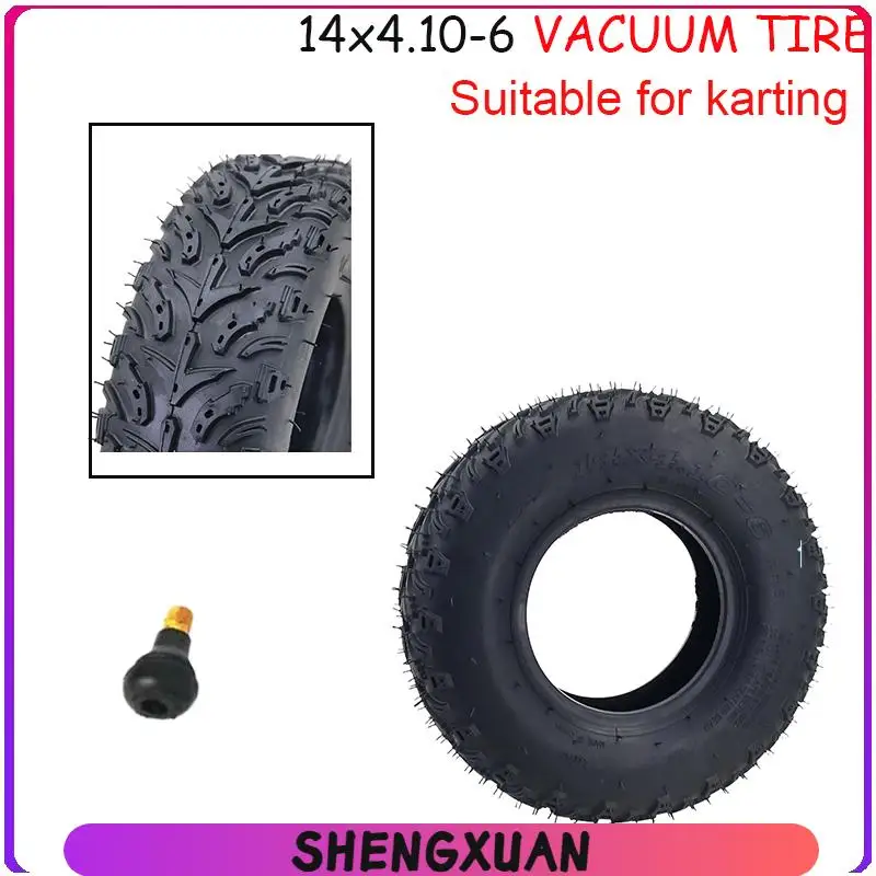 High quality 14x4.10-6 tires go kart beach bike tires 6-inch 14x4.10-6 vacuum tire accessories