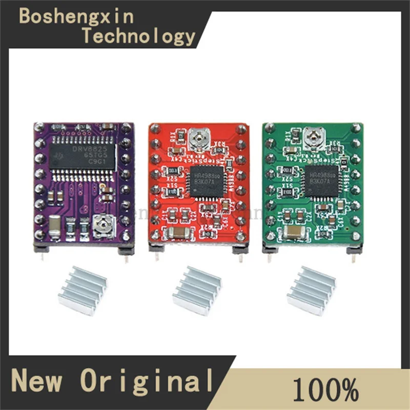

1Pcs 3D printer accessories stepper motor driver module board A4988 16 subdivision V8825 32 subdivision