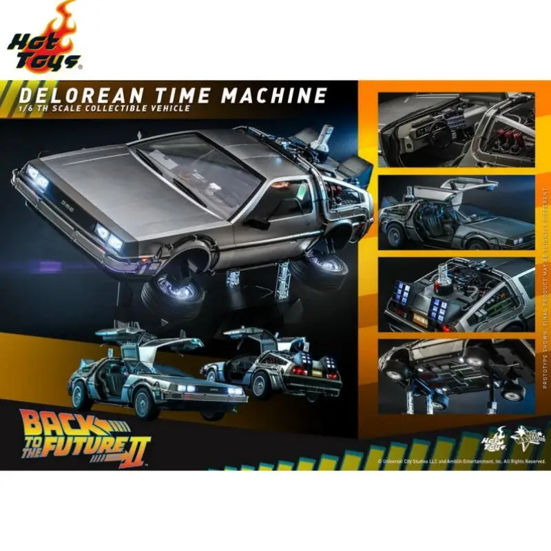 Hottoys Ht 1/6 Mms636 Back-to-the-future Ii - 1/6th Scale Delorean Time Machine Collectible Vehicle 72cm Amazing Gifts Toy