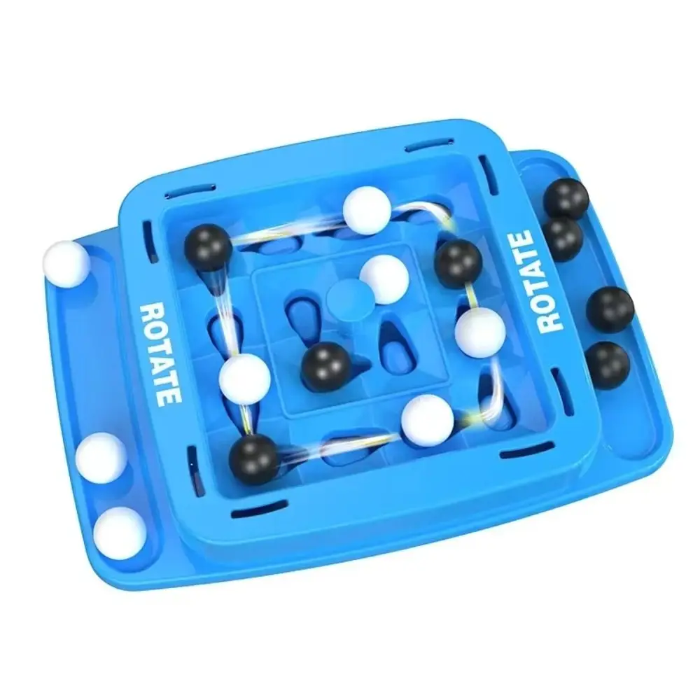 Black and White Four in A Row Game Fast Strategy Interactive Orbit Logic Board Game Educational DIY Track Logic Chess