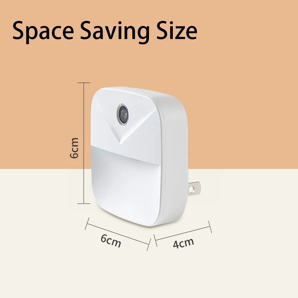 4 قطعة أضواء ليلية LED المكونات مصباح الغسق إلى الفجر الاستشعار المدخل المطبخ الحمام #6