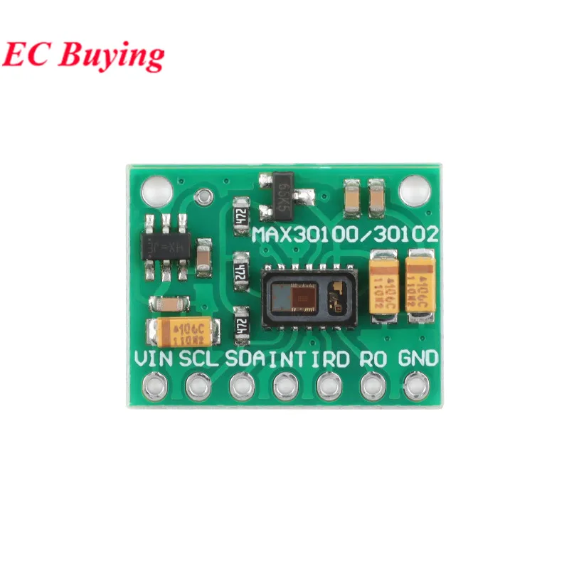 1 szt.-20 szt. MAX30102 MAX30100 Moduł czujnika tętna Detekcja pulsacji Tętno Koncentracja tlenu we krwi Dla Arduino STM32 I2C — zdjęcie 5