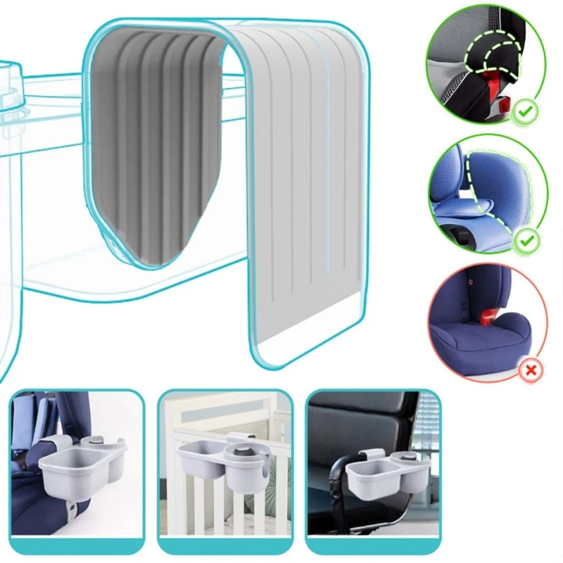 Suporte ajustável para crianças, suporte multifuncional para copos para crianças pequenas, instalação simples para qx2d